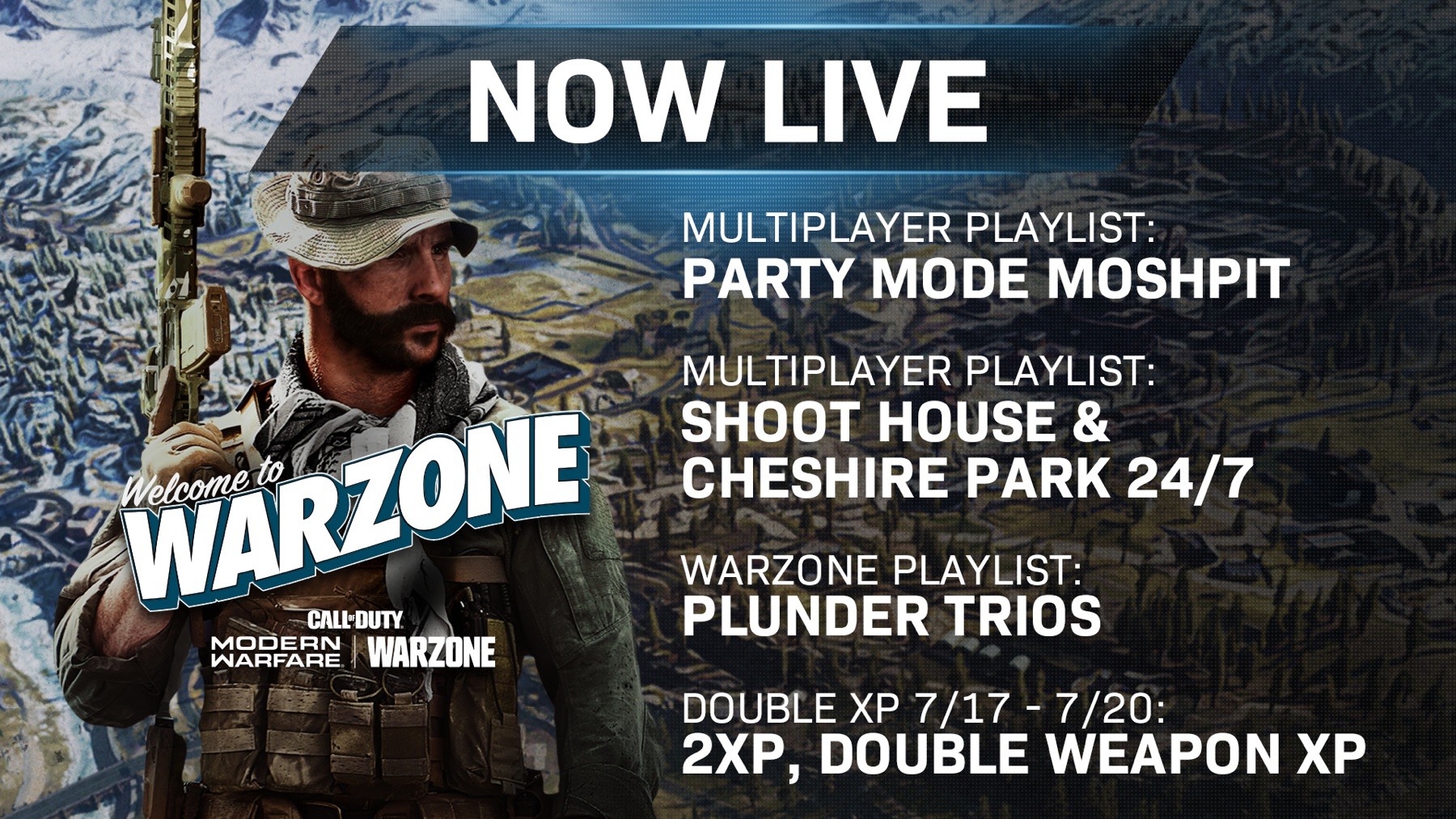 Modern Warfare Warzone Actualización de la lista de reproducción del