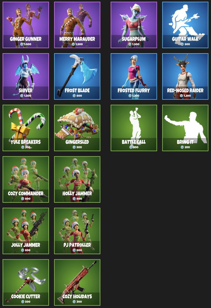 Fortnite Tienda Del De Diciembre Millenium