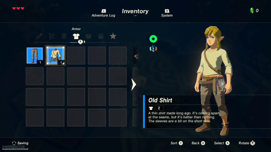 Guía de Zelda BotW Cómo expandir el inventario Millenium