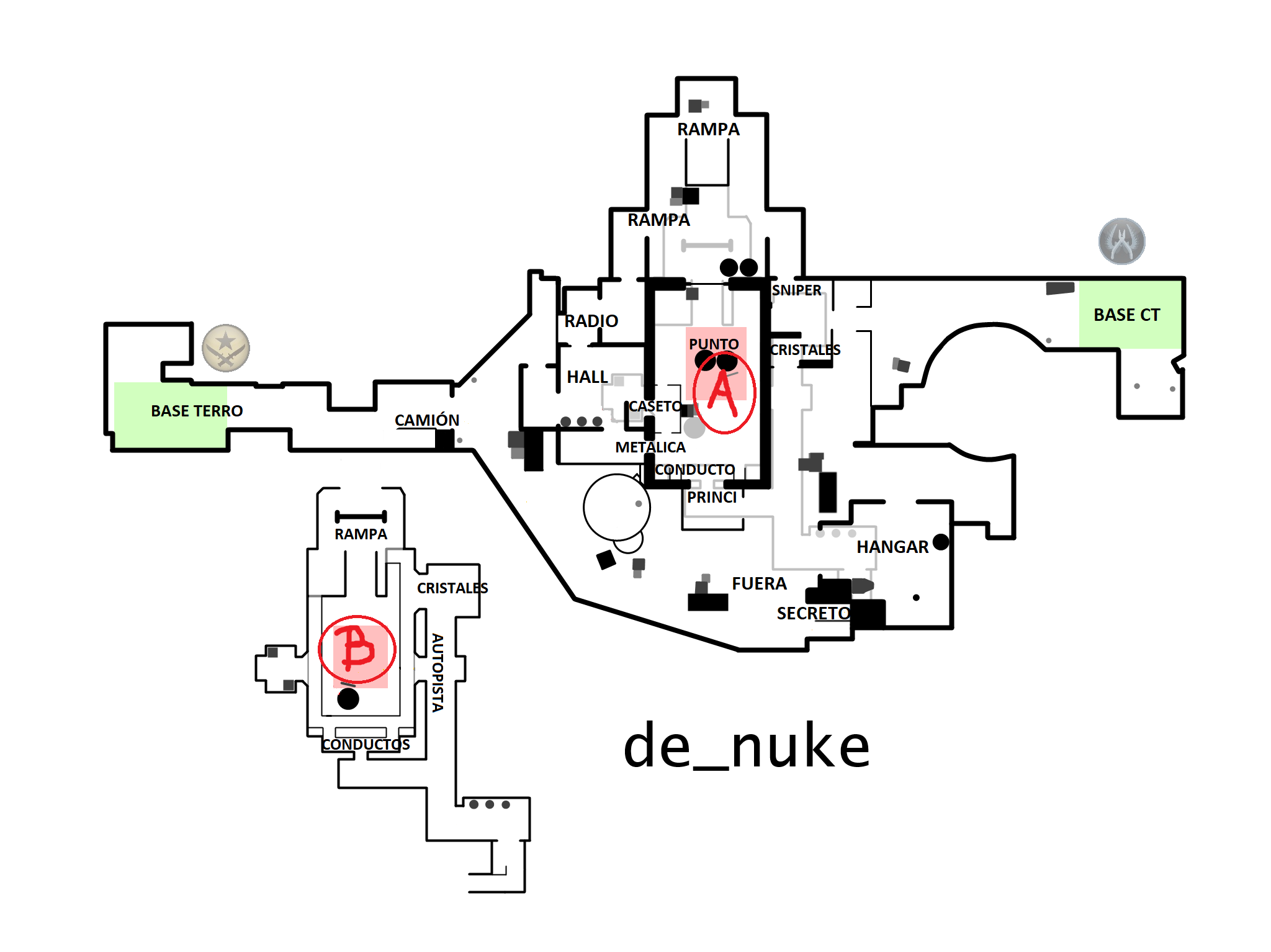 Gu A Csgo Nombres Y Callouts En De Nuke Millenium