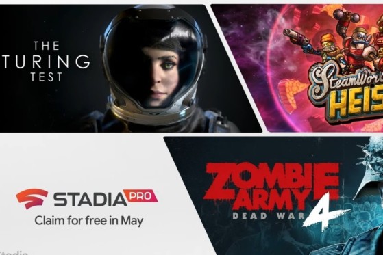 Stadia: Zombie Army 4, Turing Test y SteamWorld Heist gratis en mayo con Stadia Pro