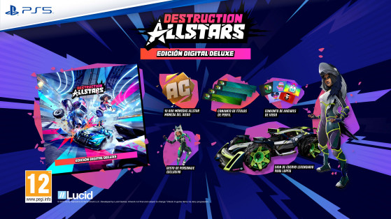 Extras de la edición digital deluxe de Destruction AllStars - Millenium