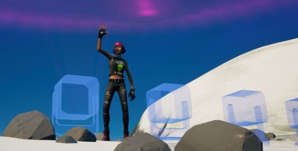Fortnite: Coloca dispositivos luminosos de comunicación alienígena en las cimas de las montañas