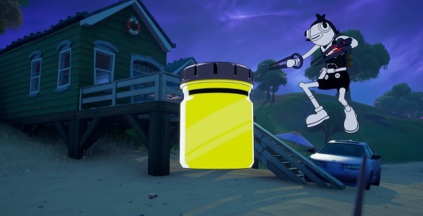 Fortnite: Encuentra frascos de color amarillo plátano en Alquileres Arcoíris, desafío Atunado