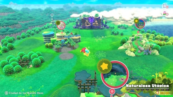 También hay misiones contrarreloj extra con las que obtener recompensas - Kirby y la Tierra Olvidada