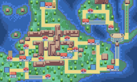 El mapa de Sinnoh - Pokéclicker