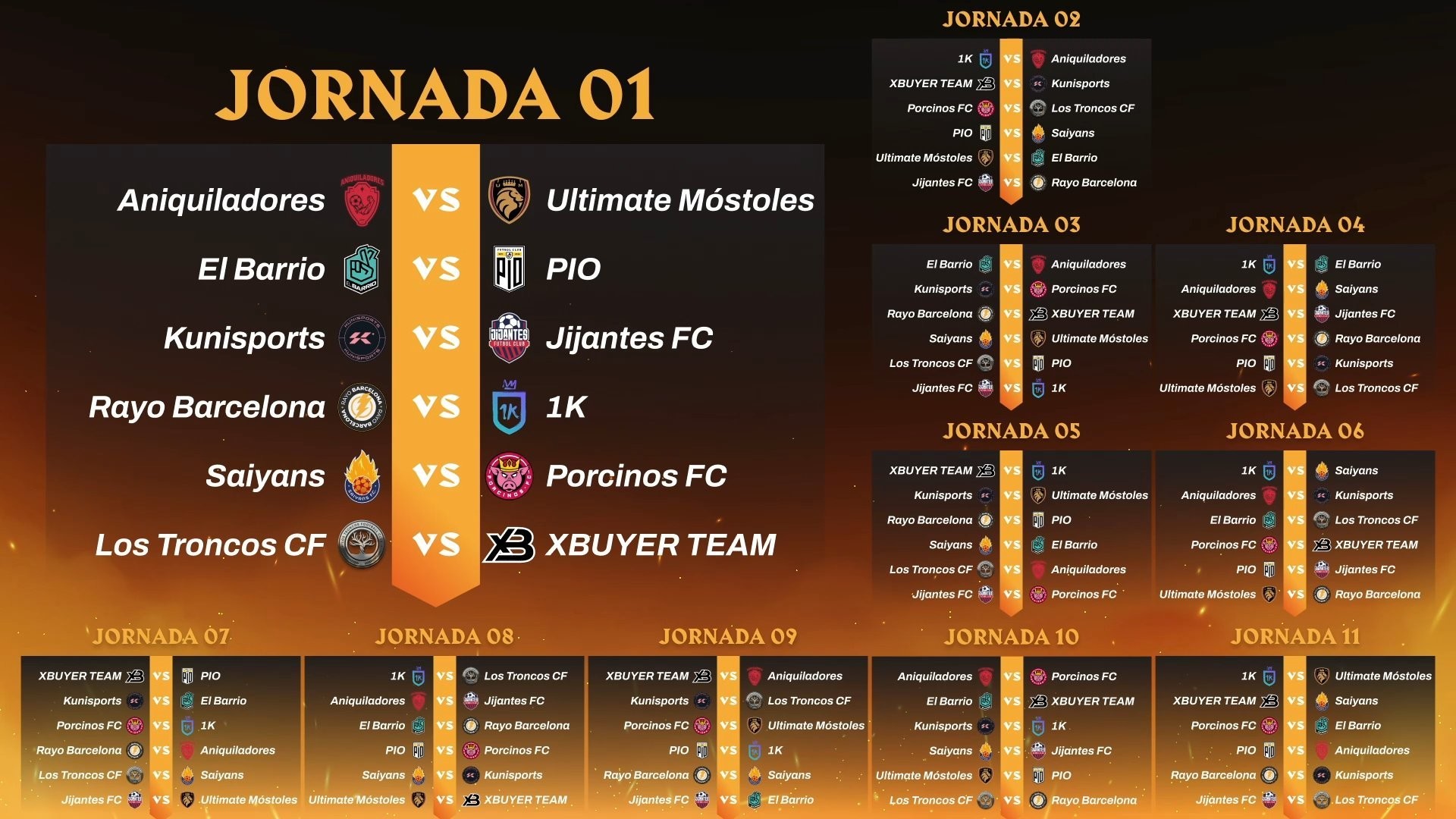 Kings League Equipos, jugadores, calendario y fechas destacadas de la competición de Ibai y