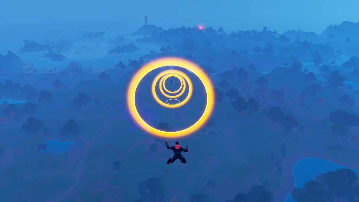 fortnite planea a traves de anillos como clark kent desafio de superman millenium