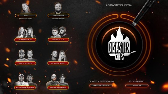 Cuarta Edición de Disaster Chefs: El último programa contará con invitados inusuales y queridos