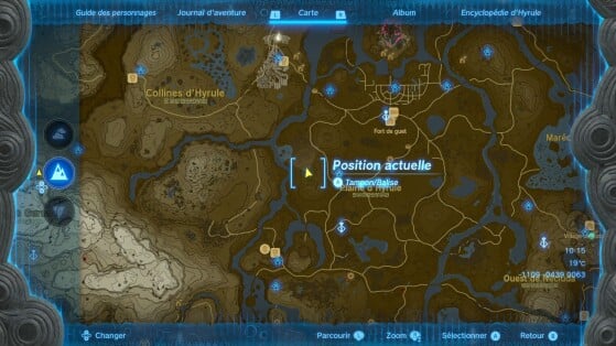 Posición de la cueva en el mapa - The Legend of Zelda: Tears of the Kingdom
