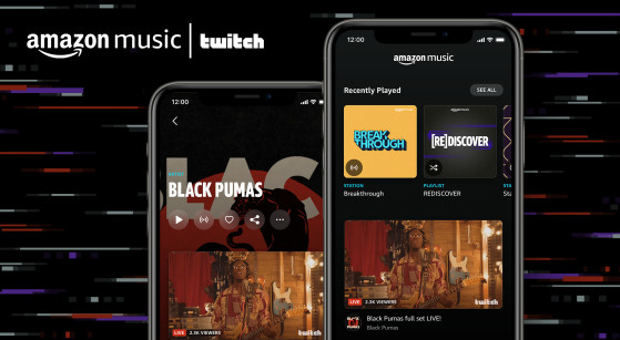 Twitch y Amazon Music se unen para que veas directos de artistas