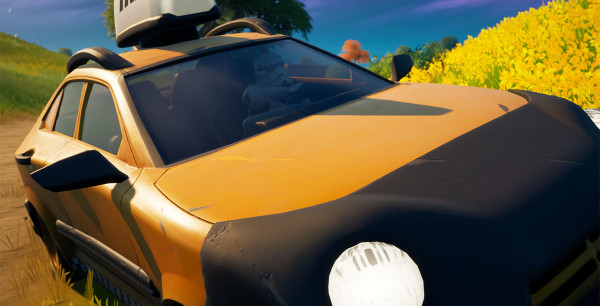 Fortnite: Conduce a través de círculos llameantes, desafío de Semana 2, Temporada 5