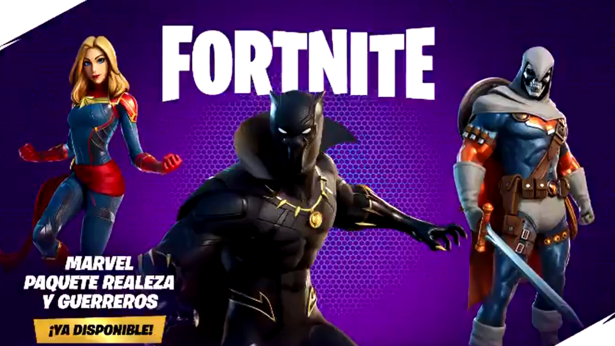 Fortnite: ¡Skins y cosméticos de Black Panther, Capitana Marvel y ...