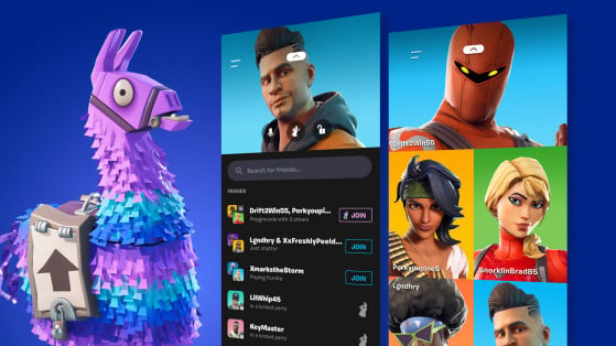 Fortnite para móviles presenta la central del grupo para jugar con amigos