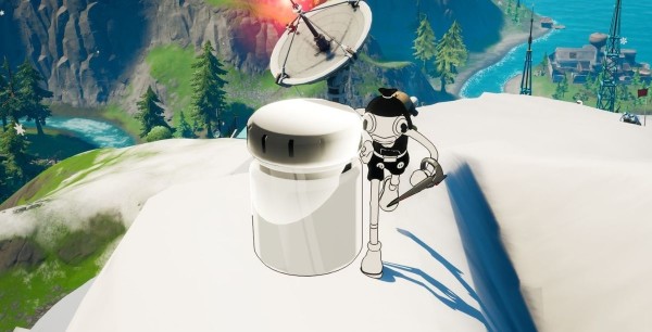 Fortnite: Encuentra frascos de color gris piedra en Monte F8, desafío de la skin Atunado