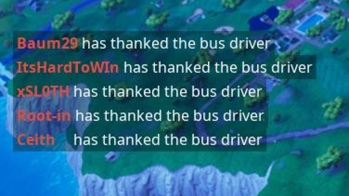 Fortnite: ¿Cómo dar las gracias al conductor del Autobús? - Millenium