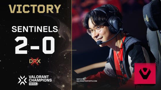 Valorant: El poder de un campeón de Masters, Sentinels logra la victoria ante DRX y avanzar por el bracket superior en Champions