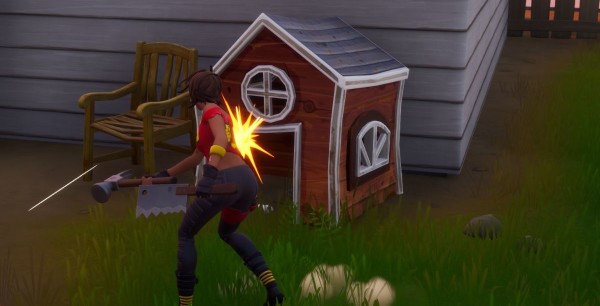 Fortnite: Destruye casetas de perro, desafío de Travesuras de Miaúsculos