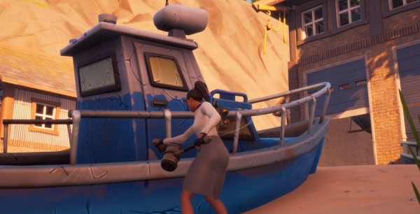 Fortnite: Destruye barcos en Acantilados Arenosos, desafío Temporada 4, Capítulo 2