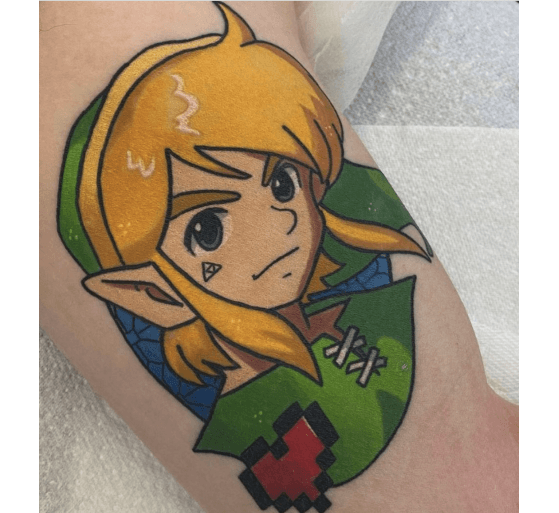 2.- The Legend of Zelda - 59.155 tatuajes (imagen de Instagram/stickypop) - Millenium