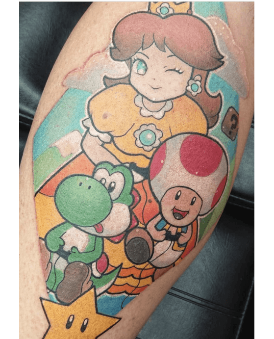 3.- Super Mario - 19.628 tatuajes (imagen de Instagram/marshallfabien) - Millenium