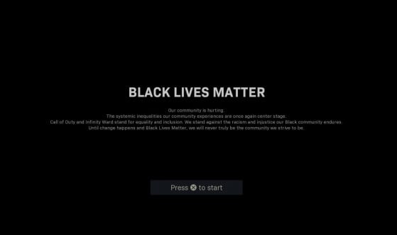 Call of Duty Warzone lanza un mensaje de apoyo al Black Lives Matter