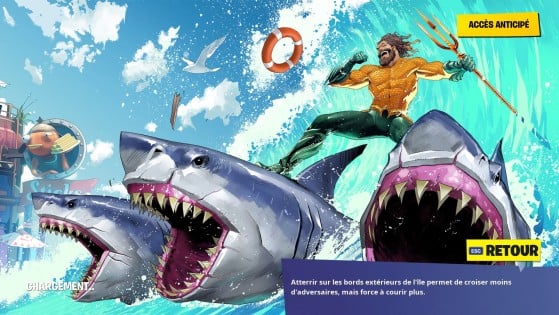 Pantalla de carga de Aquaman - Fortnite : Battle royale