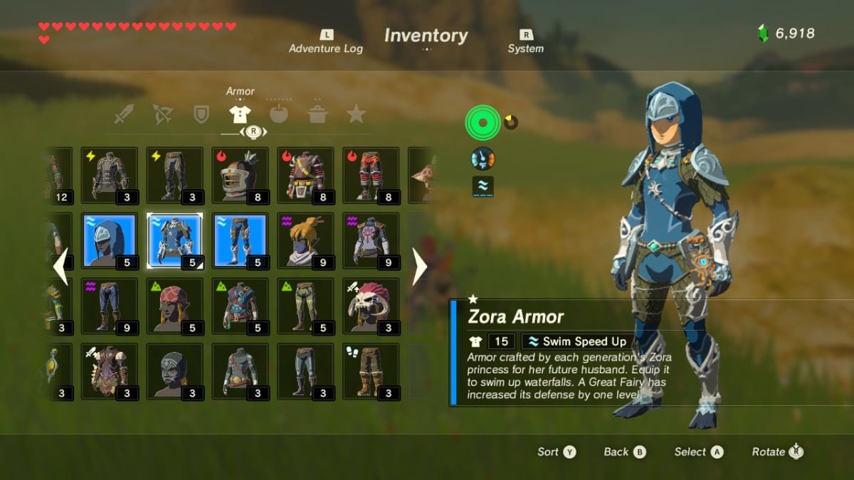 Guía de Zelda BotW: Cómo conseguir la armadura Zora - Millenium.