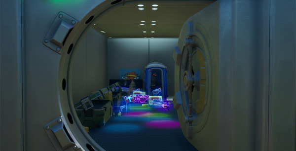 Fortnite: Escapa de una cámara por un pasadizo secreto, desafío Aventura de Skye