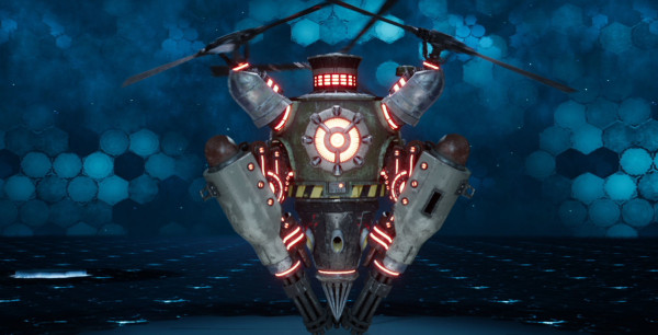 Final Fantasy VII Remake, combate contra Helimetralleta