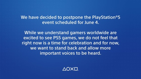 Sony pospone la presentación de PS5 por los disturbios raciales en Estados Unidos