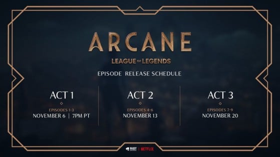 El desajuste horario hace que los episodios lleguen a España, técnicamente, un día más tarde - League of Legends