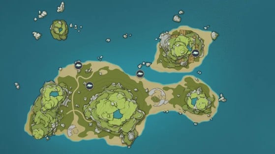 Caracolas en la Isla Partida - Genshin Impact