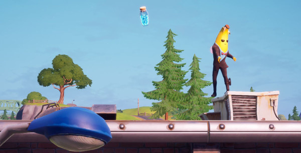 Fortnite: Lanza distintos objetos de escudo o curación, desafío de Informe de Brutus