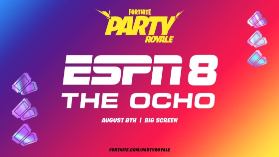 Fortnite: ¡ESPN 8: The Ocho se emite el 8 de agosto en Fiesta Magistral!
