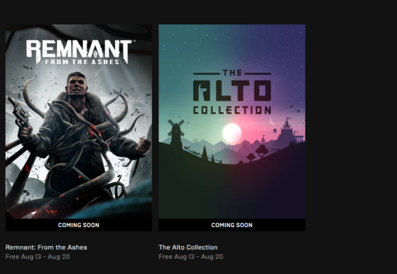 Epic Games Store: Remnant from the Ashes y Alto Collection gratis desde el 13 de agosto