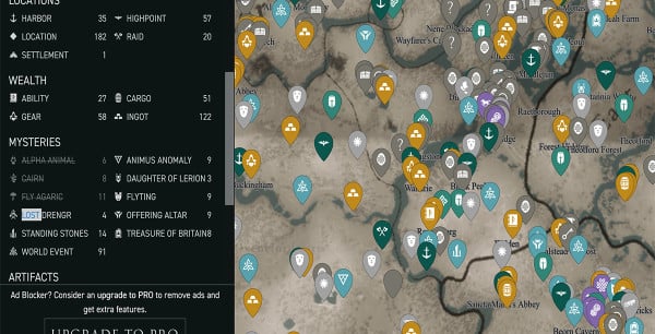 Assassin's Creed Valhalla: El mapa interactivo que te permitirá encontrar todos los secretos