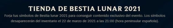 El evento de Bestia Lunar está a punto de acabar - League of Legends