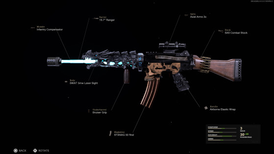 Arma modificada y guardada en los nuevos Mods personalizados - Call of Duty: Black Ops Cold War