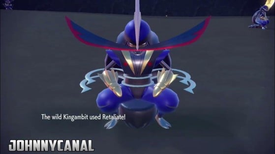 Kingambit shiny (fuente: JohnnyCanal) - Pokémon Escarlata y Púrpura