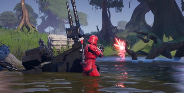 Fortnite: Inflige daño con un rifle bláster a enemigos o a Stormtroopers de la Primera Orden