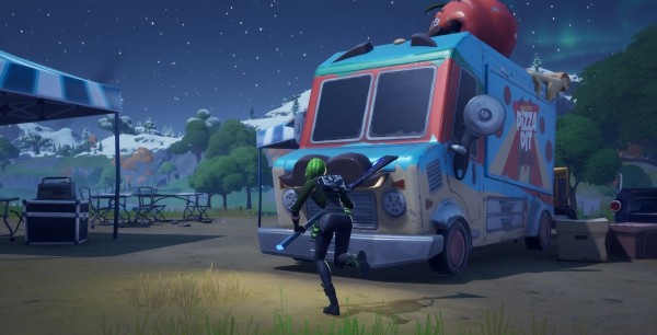 Fortnite: Visita distintas camionetas de comida, desafío