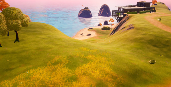 Fortnite: Encuentra el gnomo oculto entre Vista Bonita, una choza de madera y una casa grande