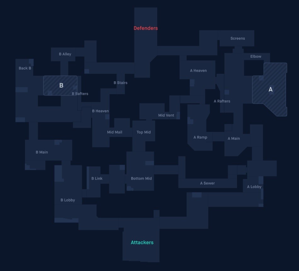VALORANT Split Gu a del mapa - 85002 Callouts Ubicaciones Y Posiciones Del Mapa Split En Valorant Full 2