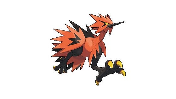 Zapdos de Galar - tipo Lucha Volador - Pokémon Espada y Escudo