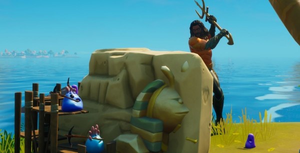 Fortnite: Talla monumentos fronterizos del reino coralino, desafío secreto, temporada 3