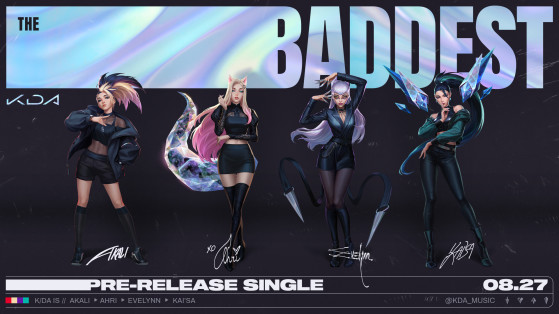 LoL: K/DA lanza su nueva canción The Baddest, el adelanto de su primer disco