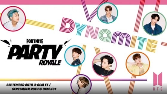 Fortnite: El K-Pop de BTS hará el estreno mundial de Dynamite en Fiesta Magistral