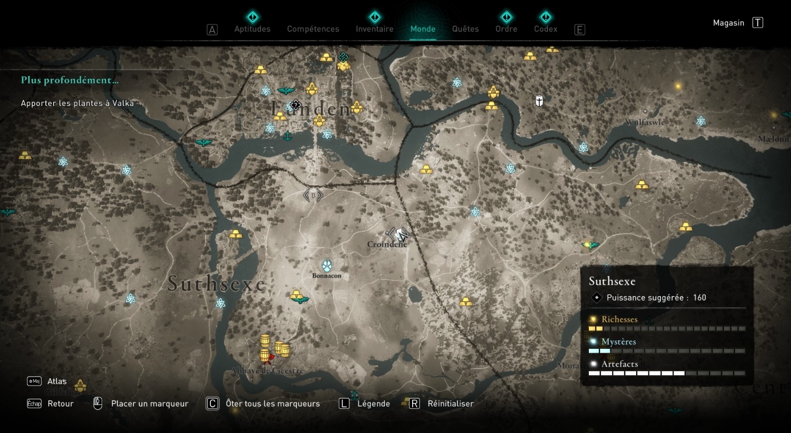 AC Valhalla, Guía completa de Sussex Posición de todos los artefactos