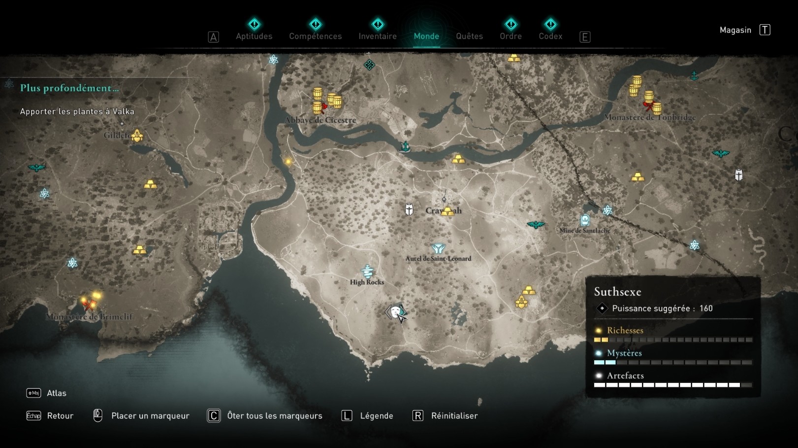 AC Valhalla, Guía completa de Sussex Posición de todos los artefactos